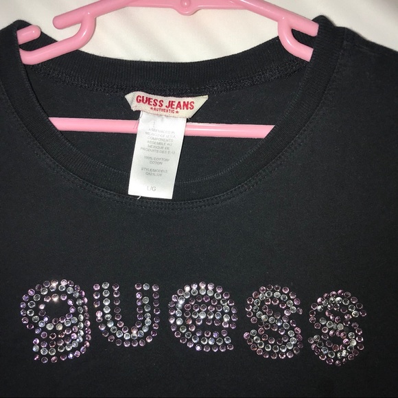 Rhinestone Guess tee - Picture 3 of 3